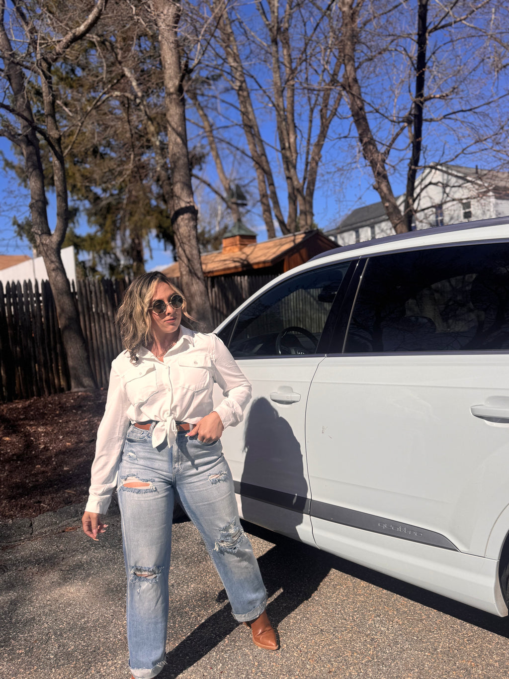 White Button Up