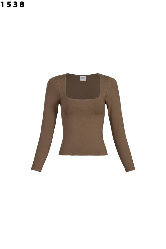 Here to stay basic long sleeve top
