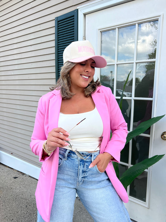 Zenana Pink Blazer