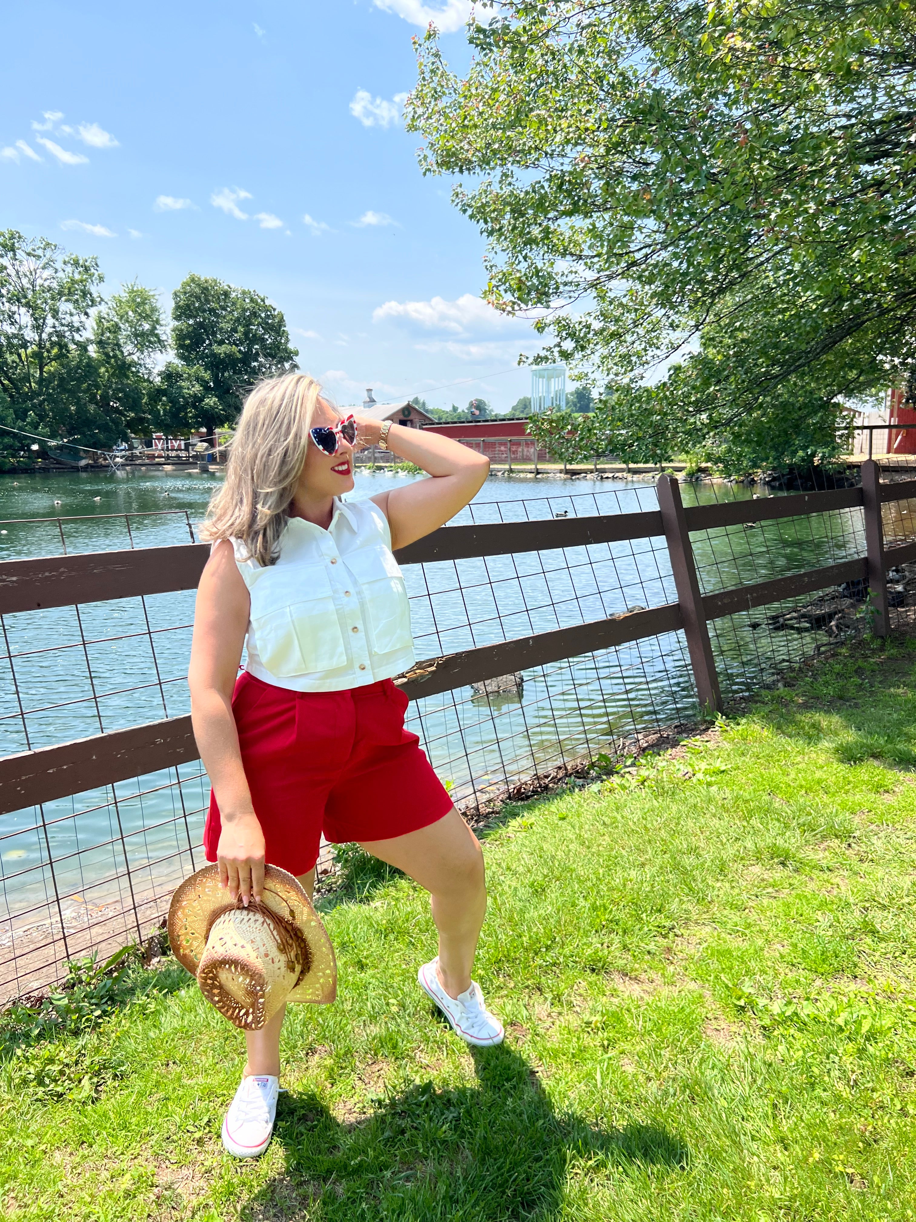 Cherry Bombshell Shorts