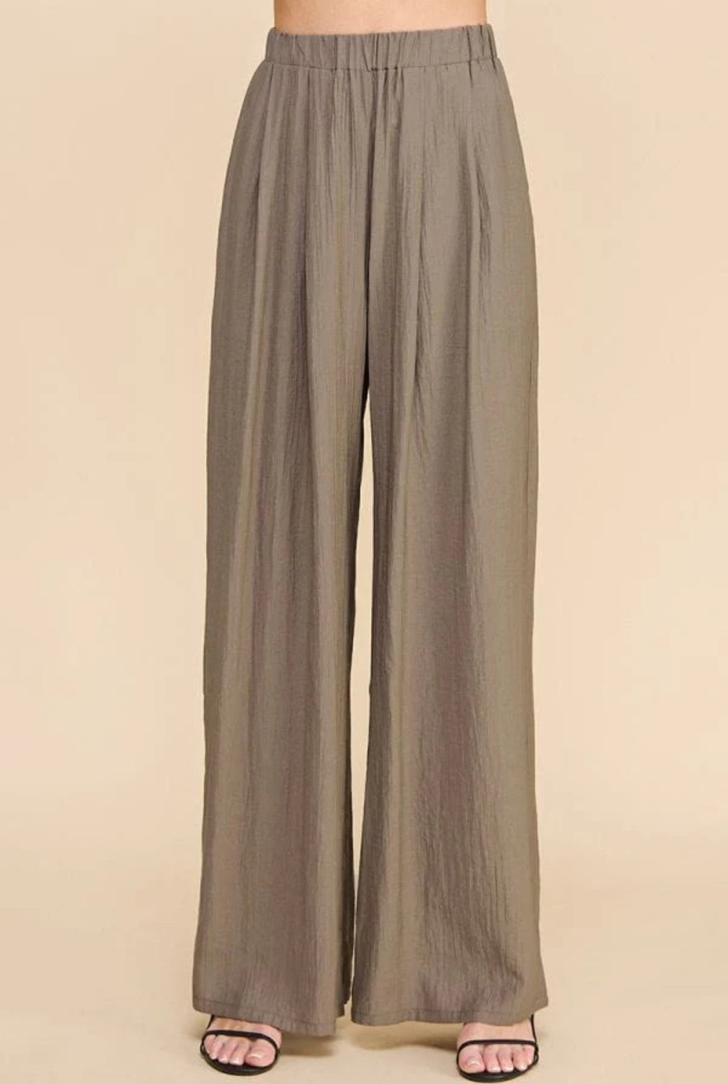 Textured Pull-On Pants