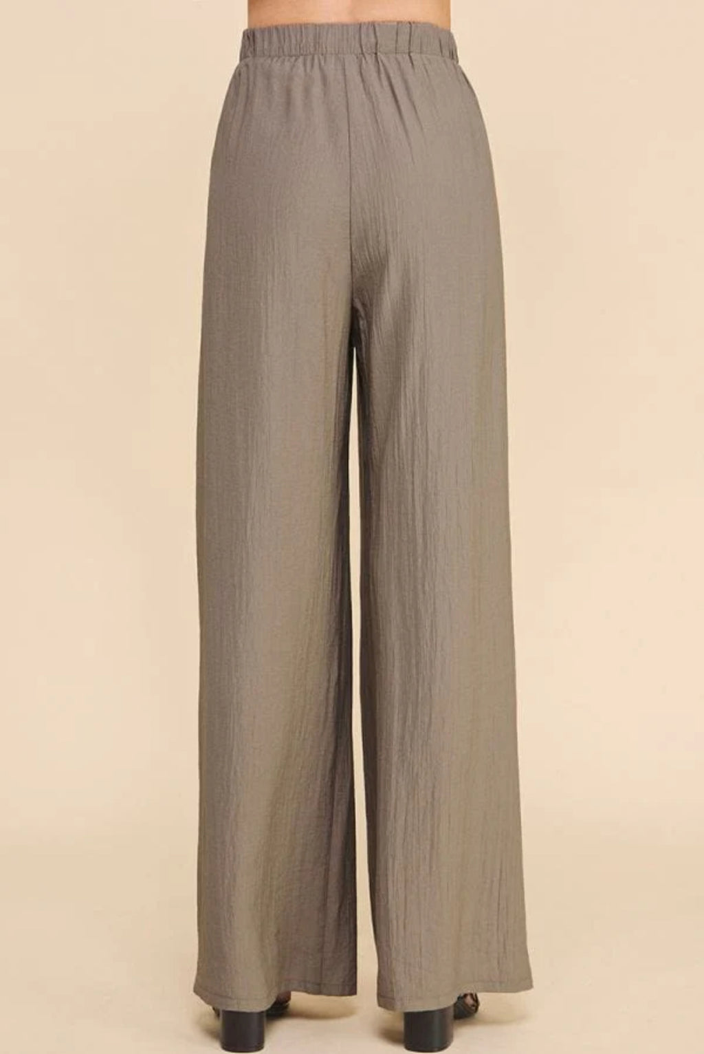 Textured Pull-On Pants