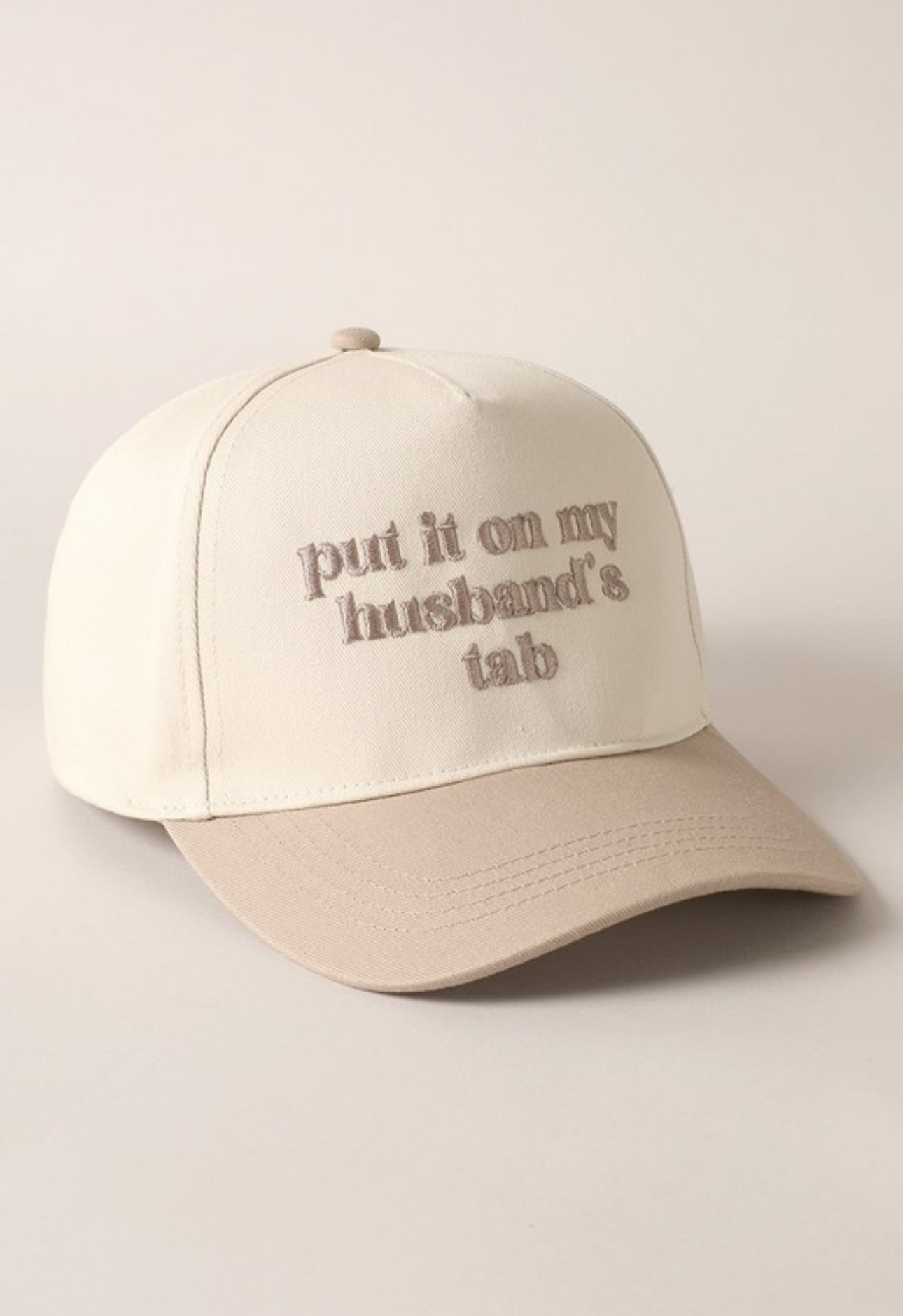 Put it on my Husbands Tab Cap