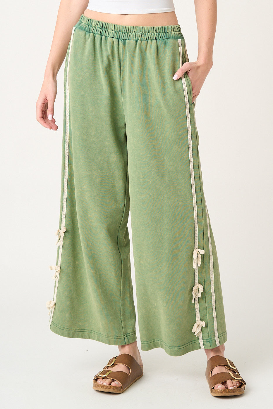 Matcha Creamed Pants