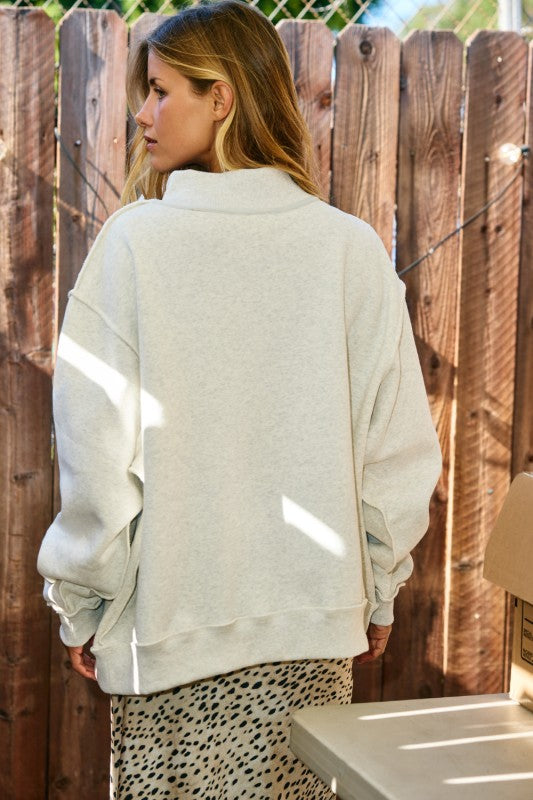 JESUS Reversible Mock Sweater