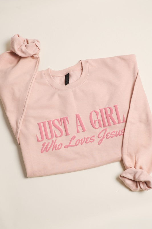 Just A Girl Who Loves Jesus Sweater