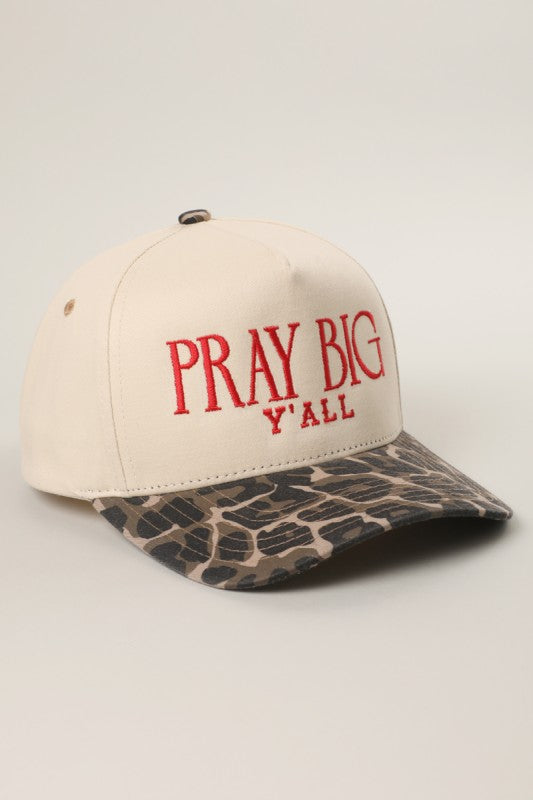 Leopard Pray Big Hat
