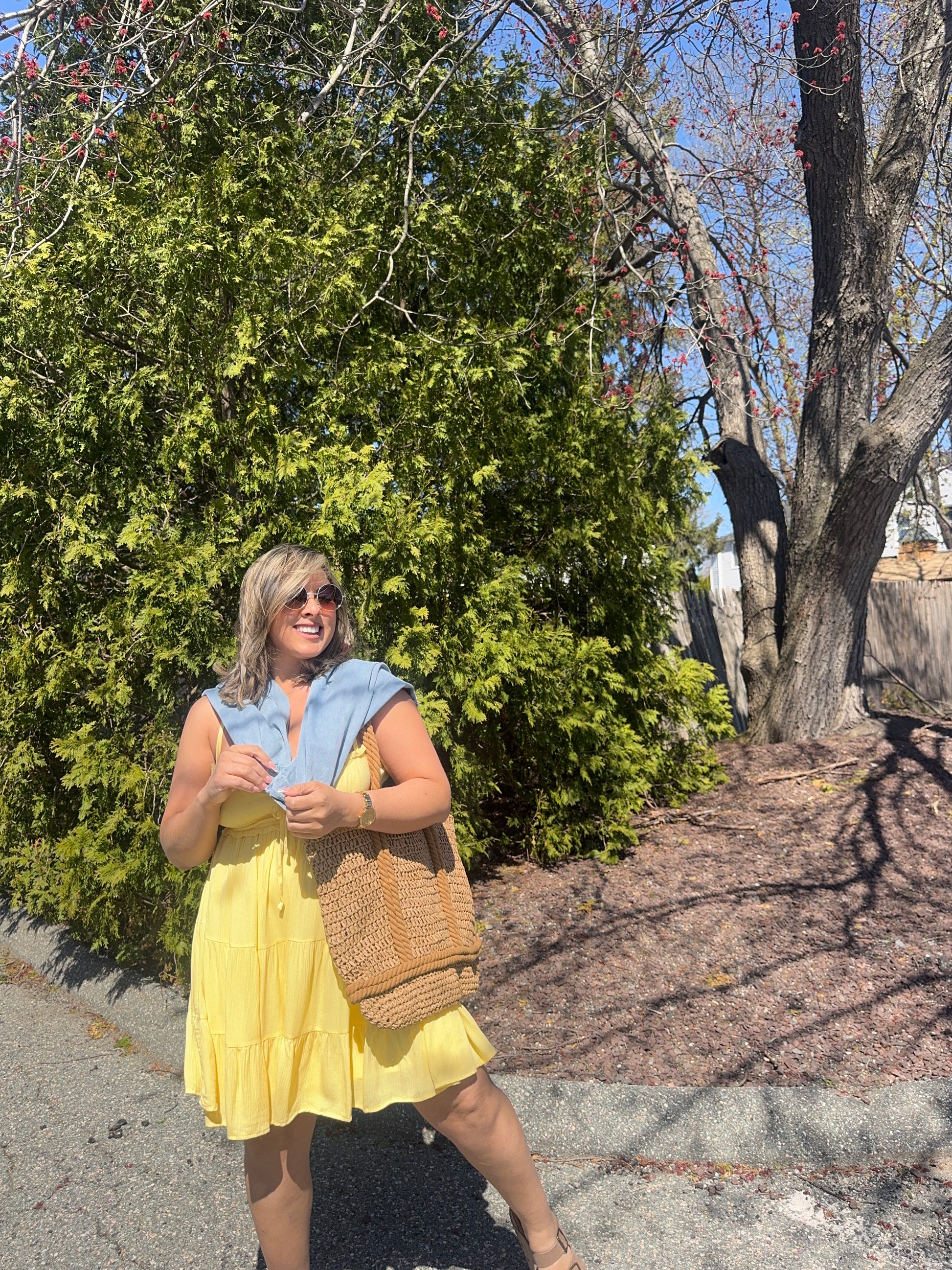 Iris Yellow Mini Dress