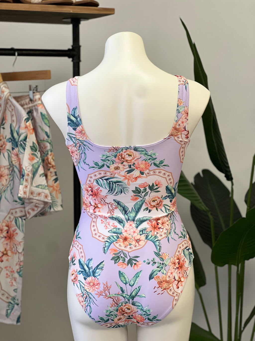 Lavender Island One Piece Swim Suit