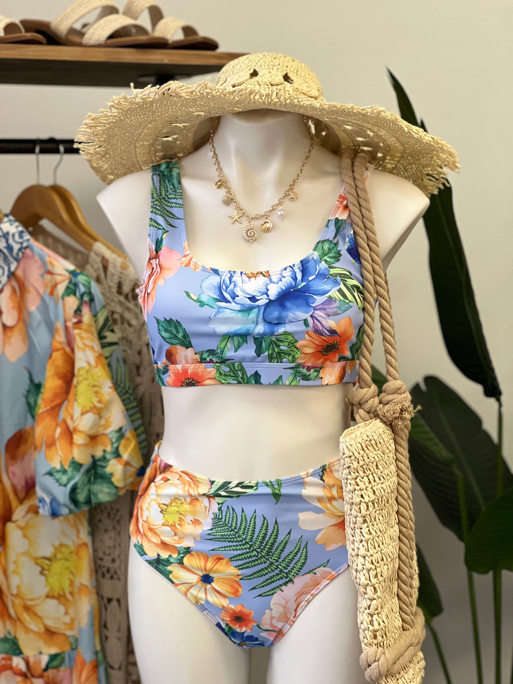 Tropical Summer Two Piece Swim Set