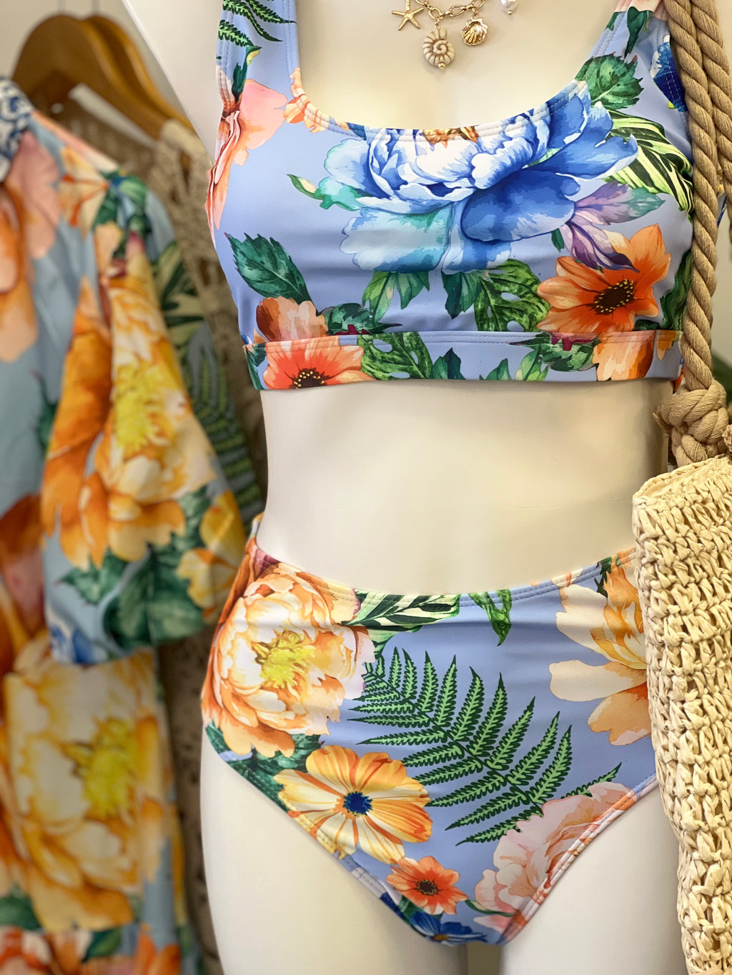 Tropical Summer Two Piece Swim Set
