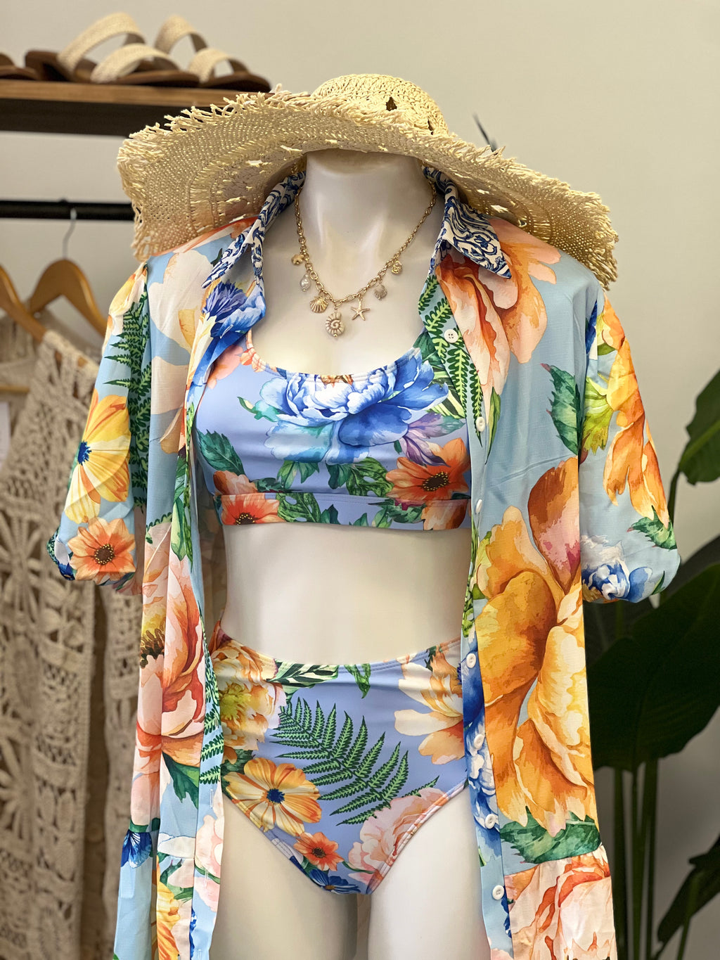 Tropical Summer Maxi Dress