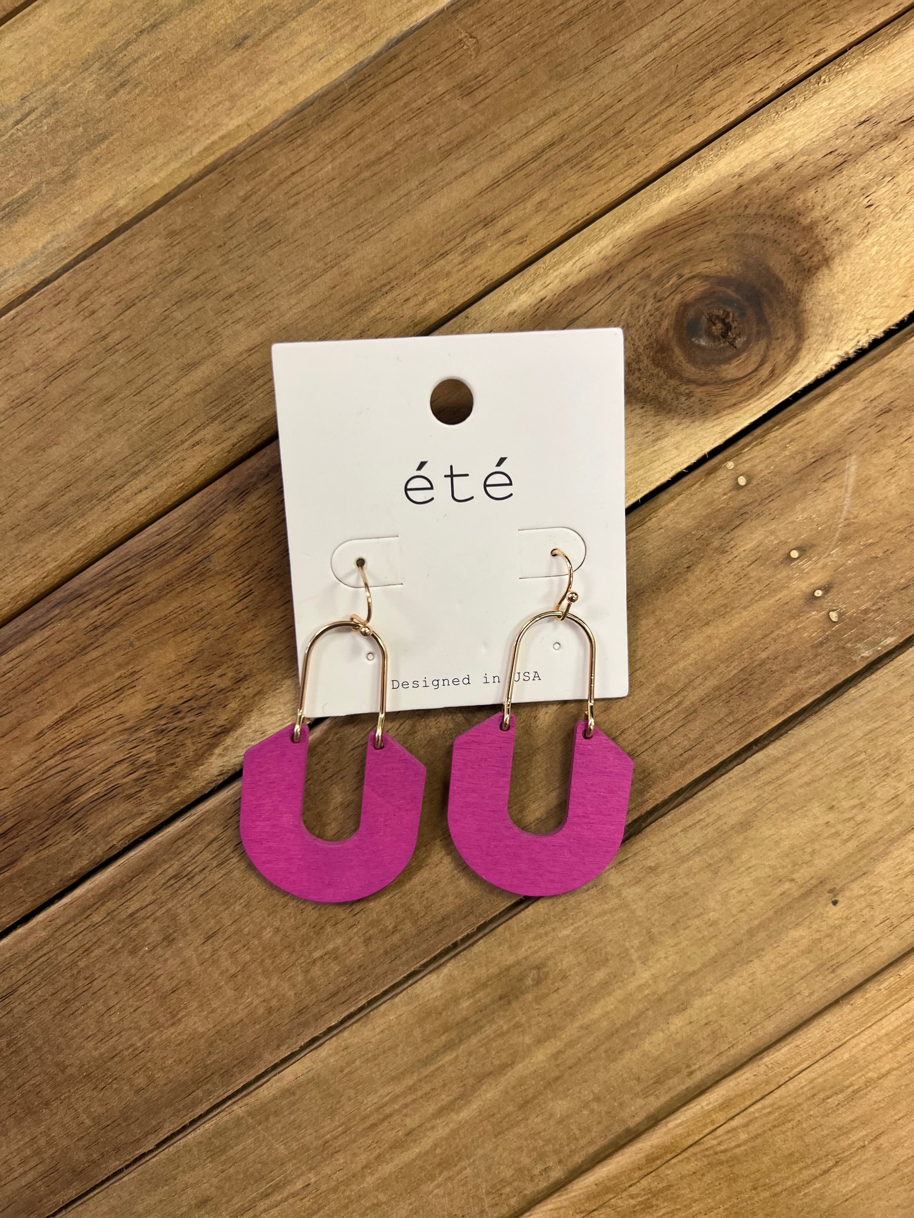 Hot Pink Été Earrings