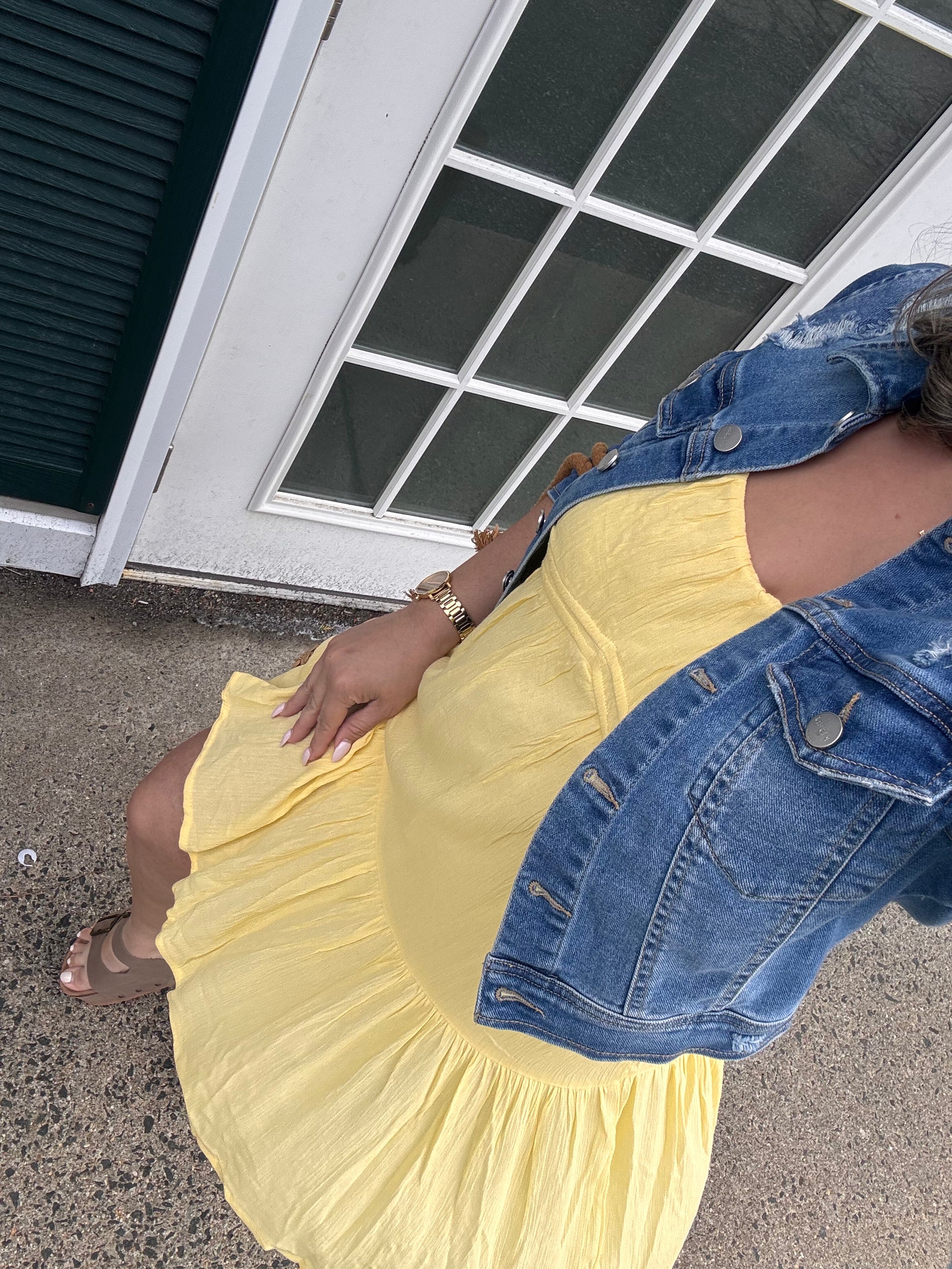 Iris Yellow Spring Dress