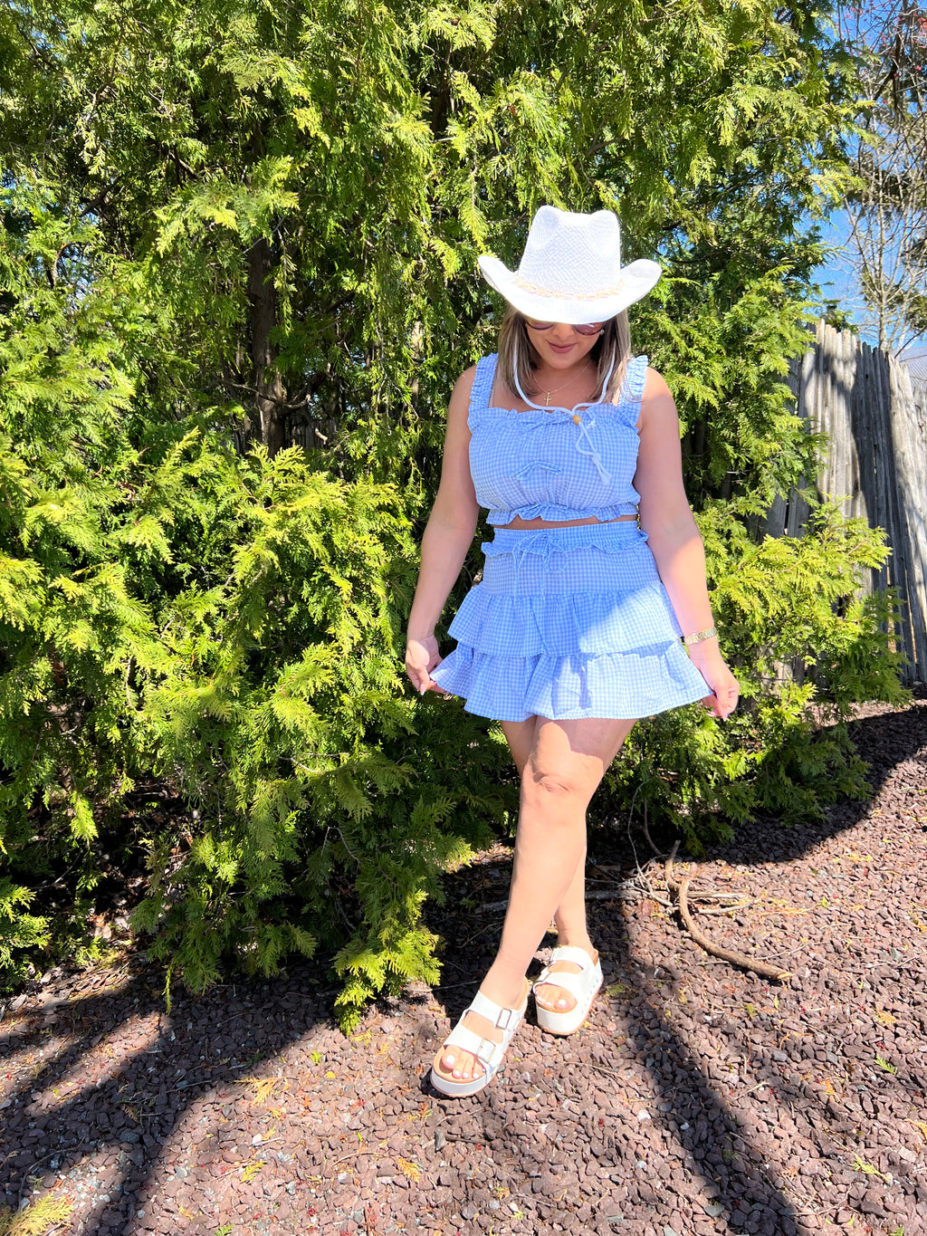 Blue Plaid Set
