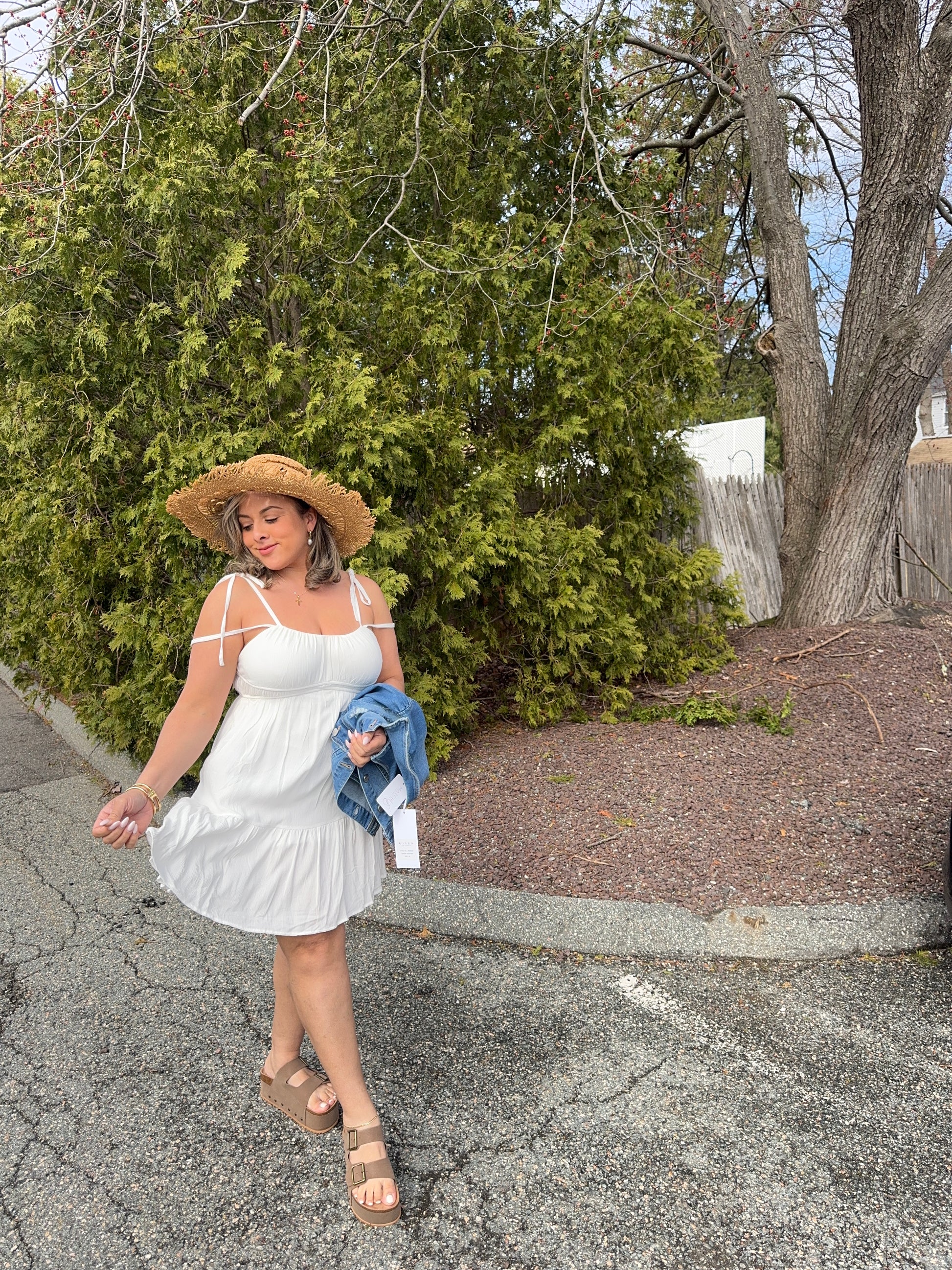 Iris White Spring Dress