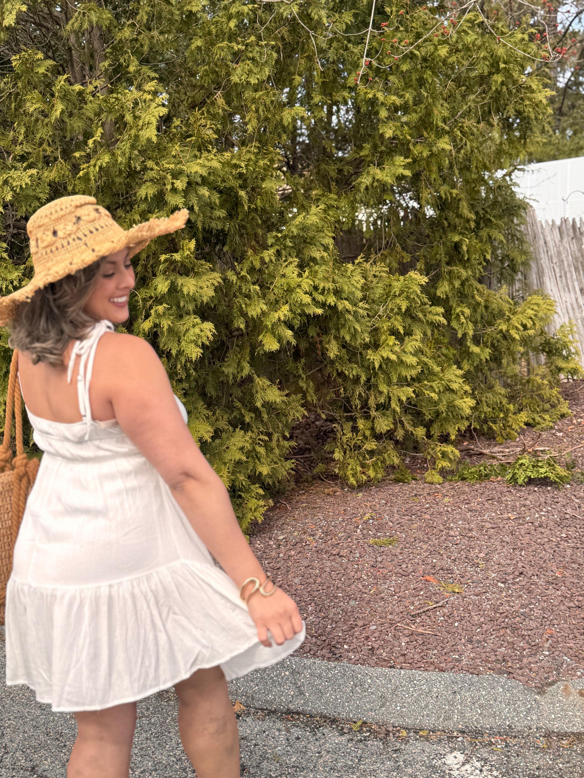 Iris White Spring Dress