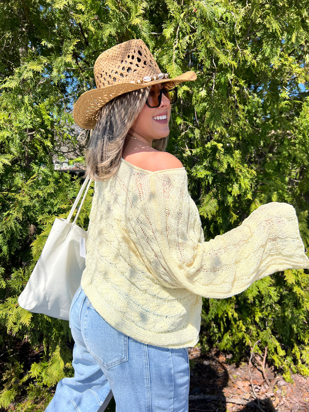 POL Yellow Long Sleeve Top