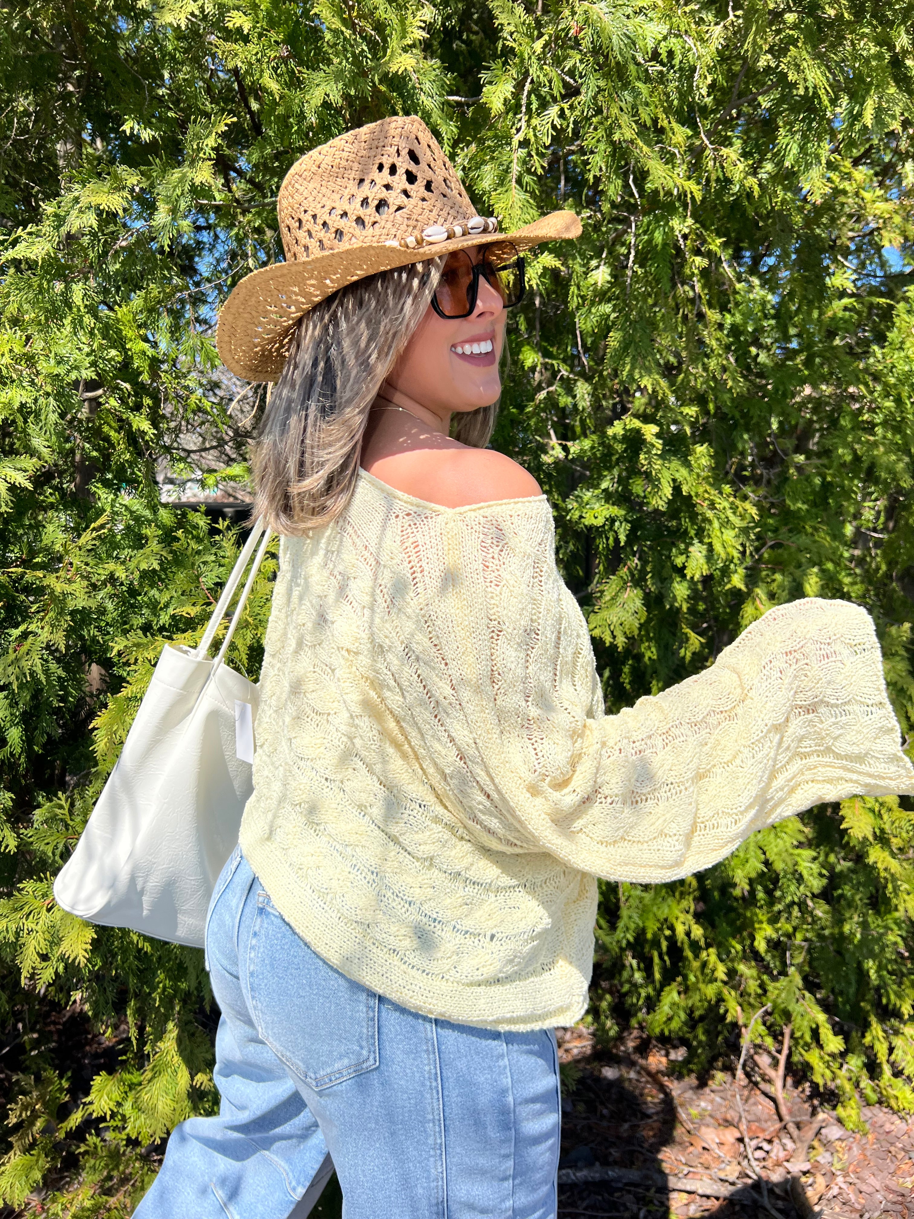 POL Yellow Long Sleeve Top