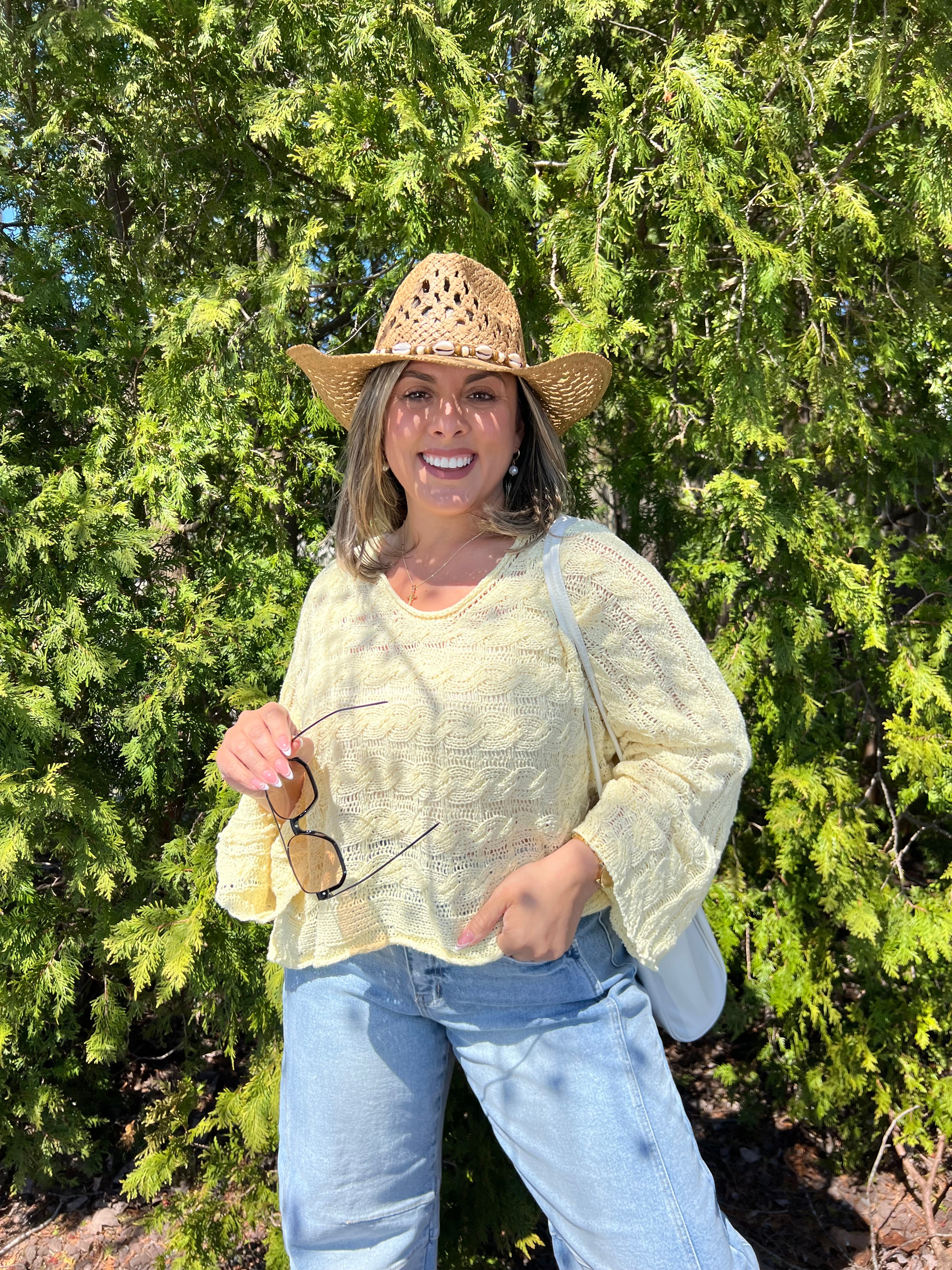 POL Yellow Long Sleeve Top