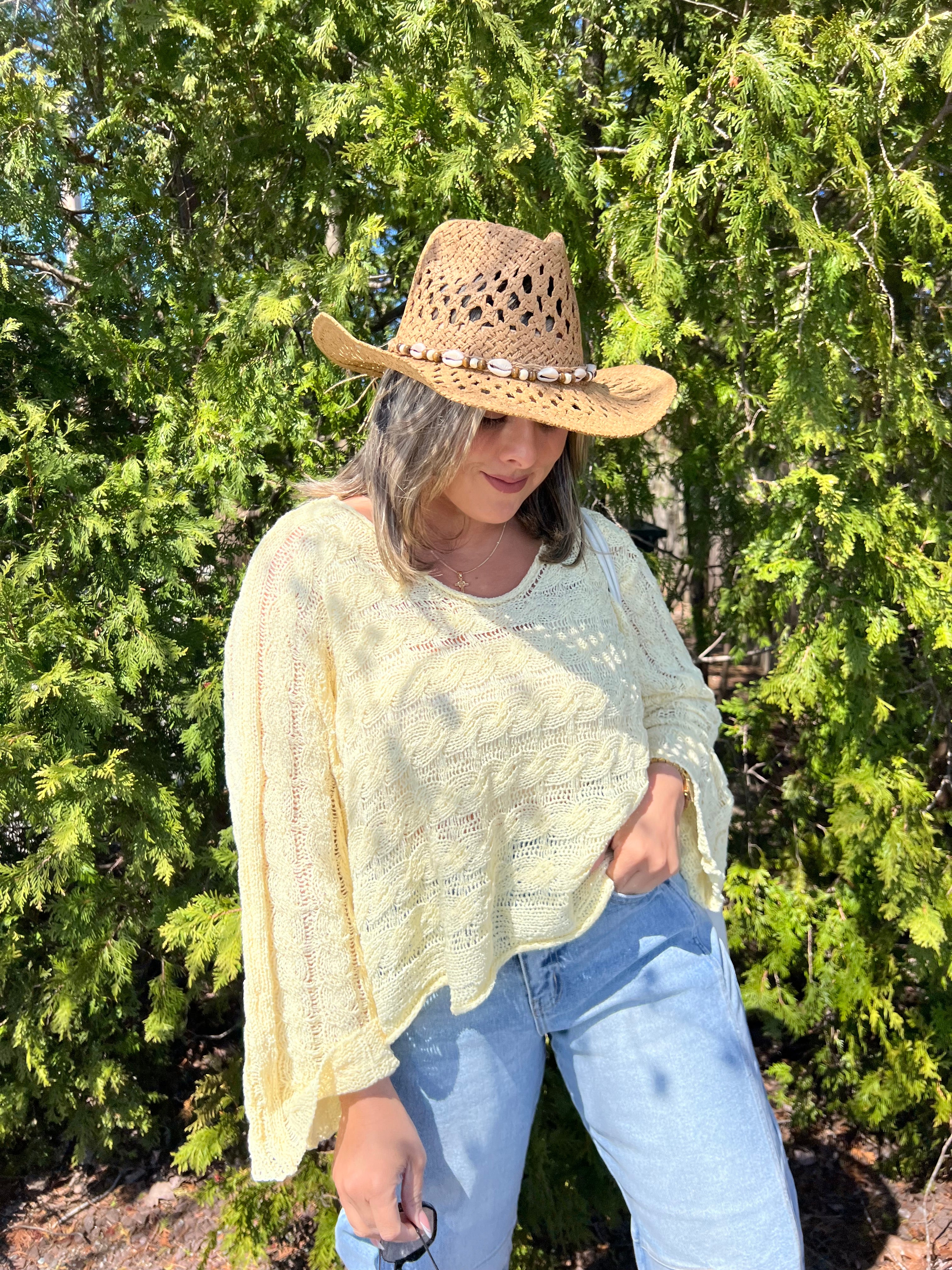 POL Yellow Long Sleeve Top