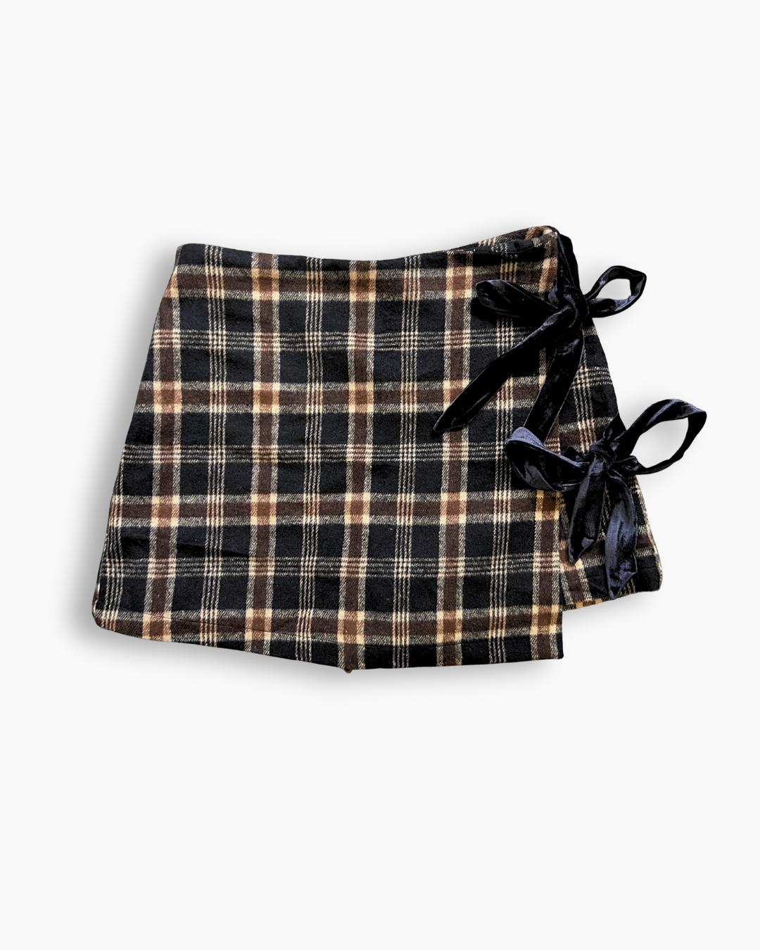 Fall Plaid Wrap Skort