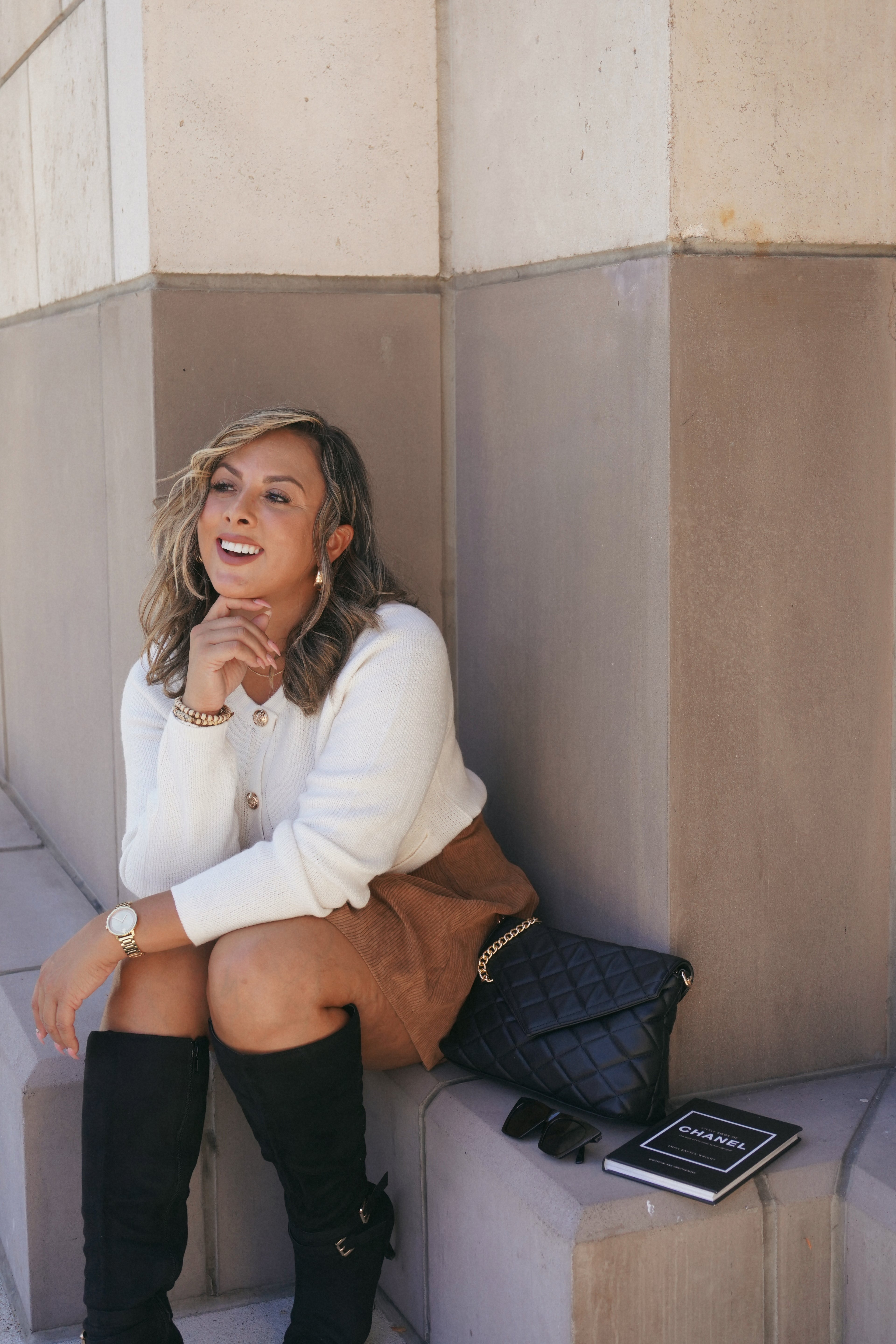 Velour Knee High Boots – Match Us Collection - Main Image