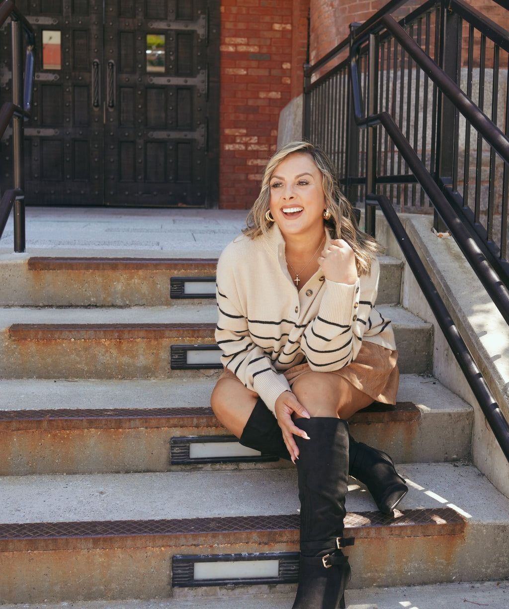 Oversized Striped Sweater
